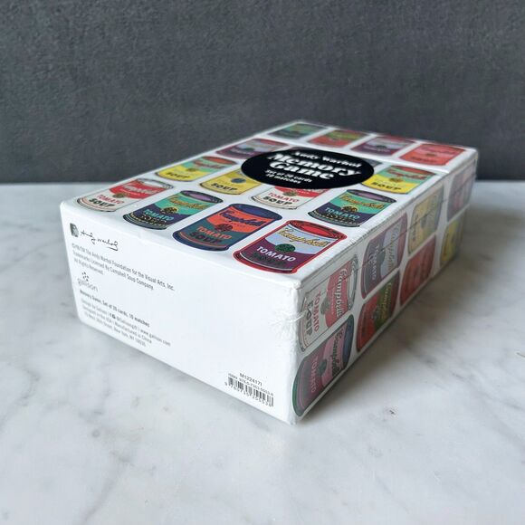 Andy Warhol Memory Game Campbell's Tomato Soup Set 20 Cards/10 Matches-Galison - Picture 5 of 5